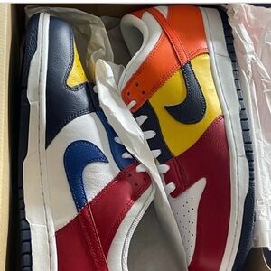 Nike Multicolor Sneakers - Red, Blue, Yellow, Orange, White